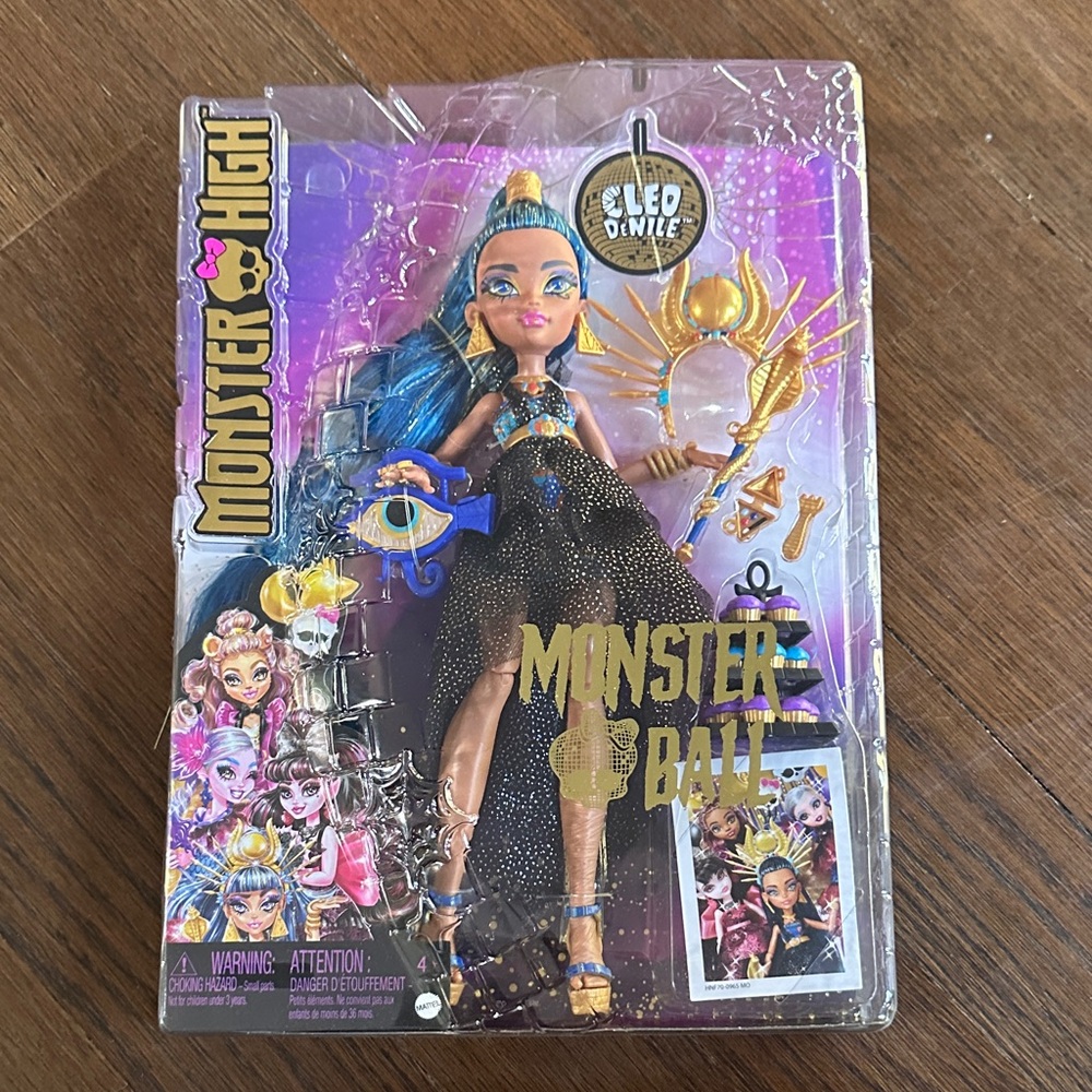 Monster High Monster Ball Doll with Blue and Gold Accents NIB